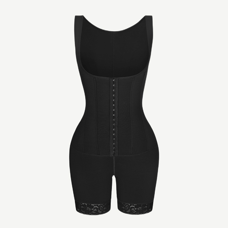 Black extra firm tummy control bodysuit