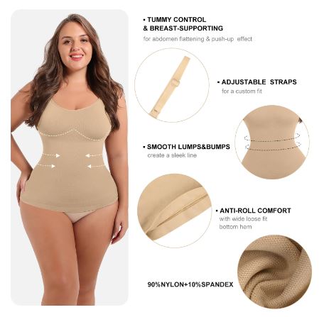 Seamless 360° nude shaping cami top